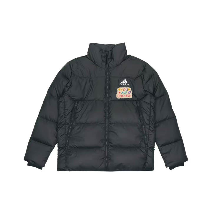 Adidas Adidas Down Jackets Men's Black Stand Collar Moderate Other