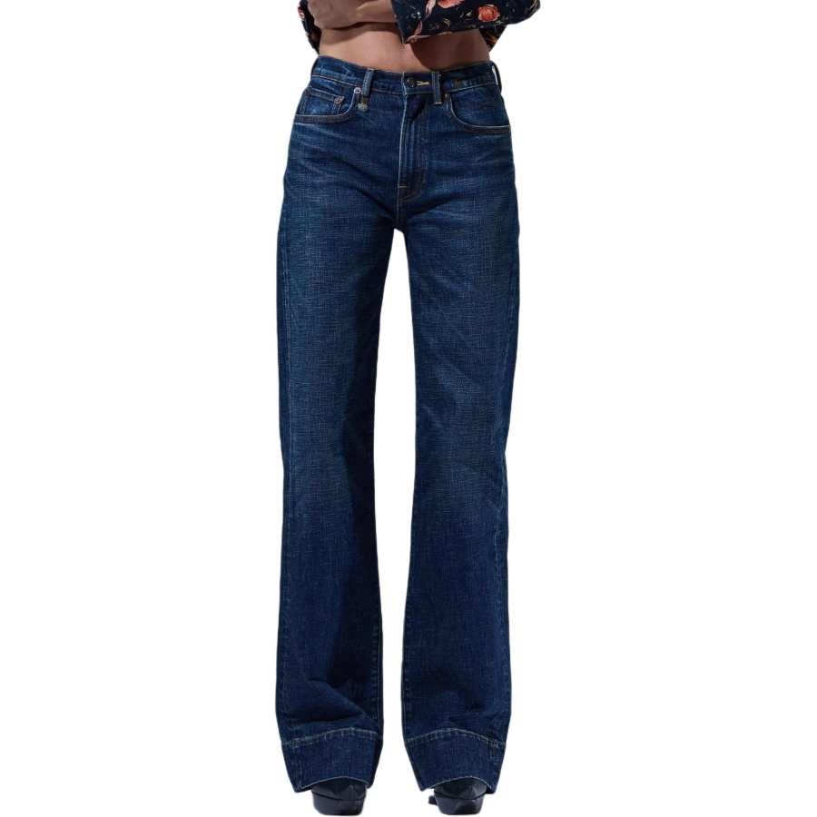 R13 R13 embroidered straight-leg jeans