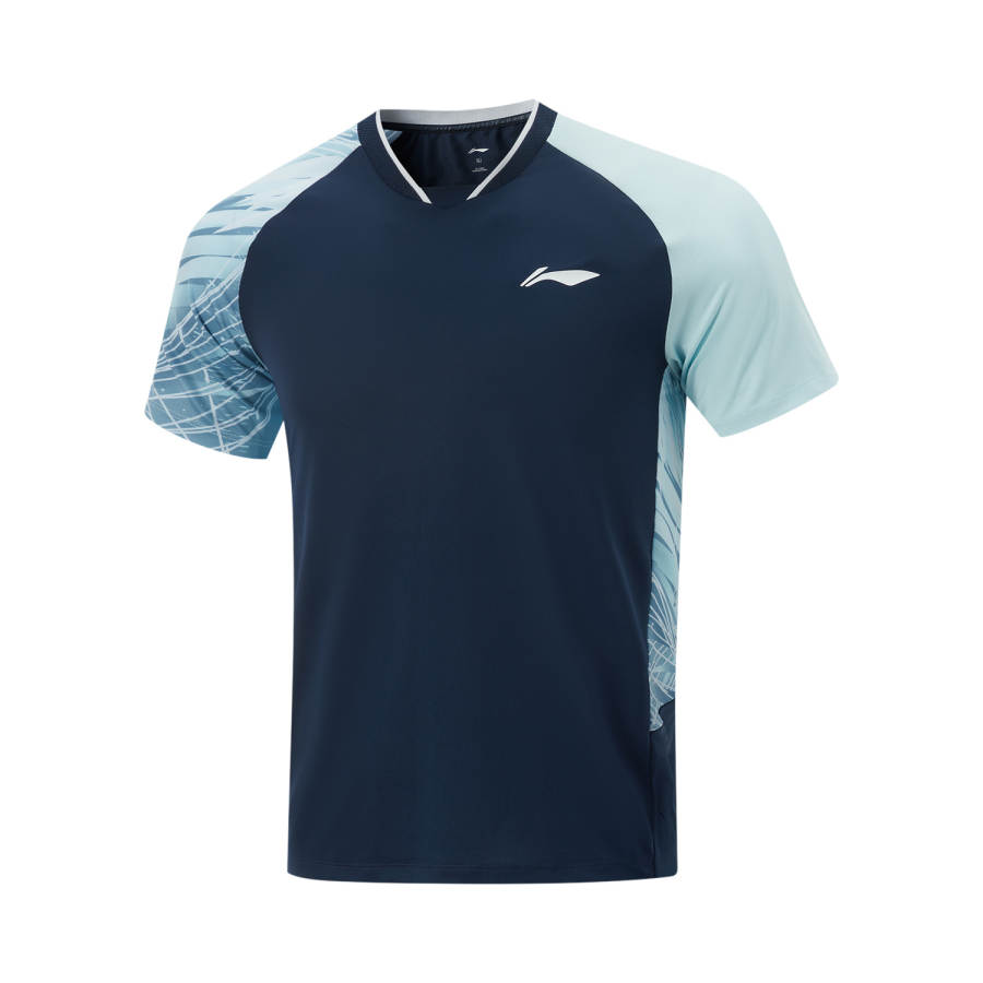 Li-Ning Li Ning Table Tennis Collection T Shirt Men's Guangdong Blue