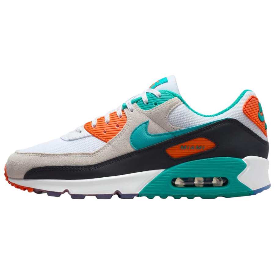 Nike NFL x Nike Air Max 90 Running Shoes Men's White Green Blue