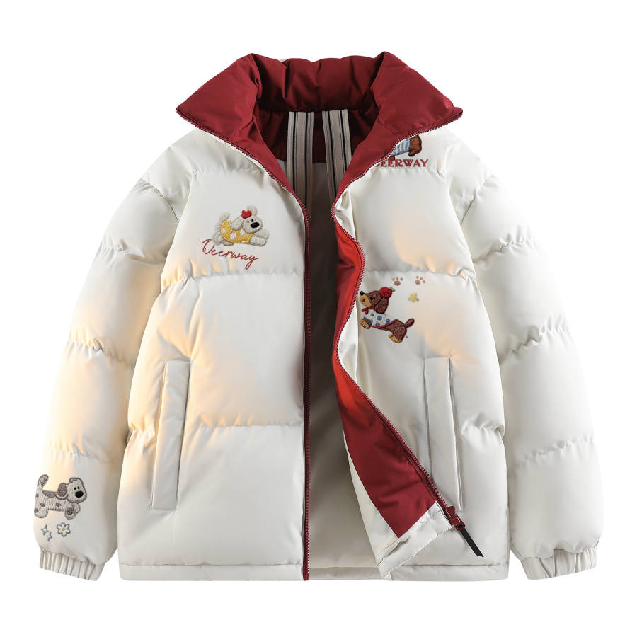 DEERWAY DEERWAY Puffer Jackets Unisex Stand Collar Thickened Padded Puffer Jacket
