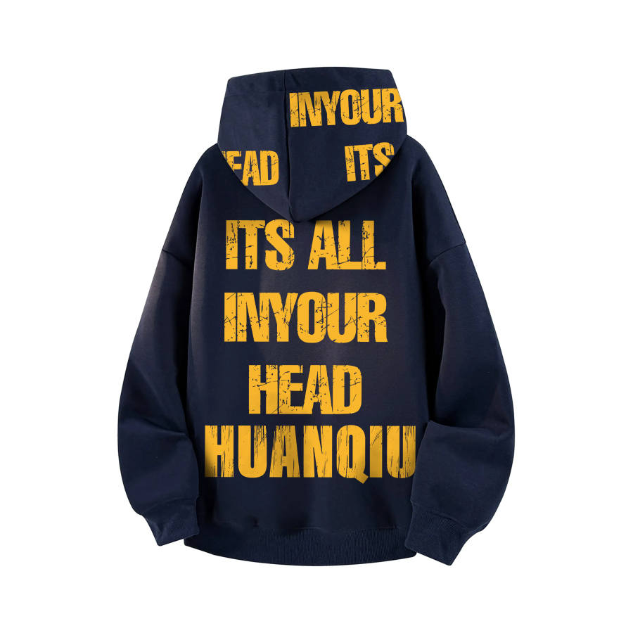 HUANQIU Sweatshirts Unisex Hooded Moderate Heavyweight