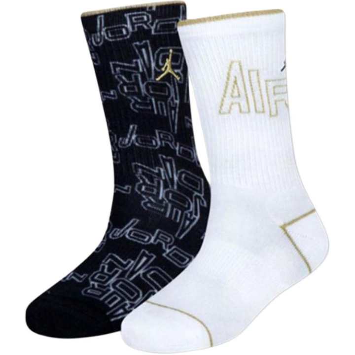 Jordan Jordan BLACK & GOLD Kids Socks 2 Pack Kids'