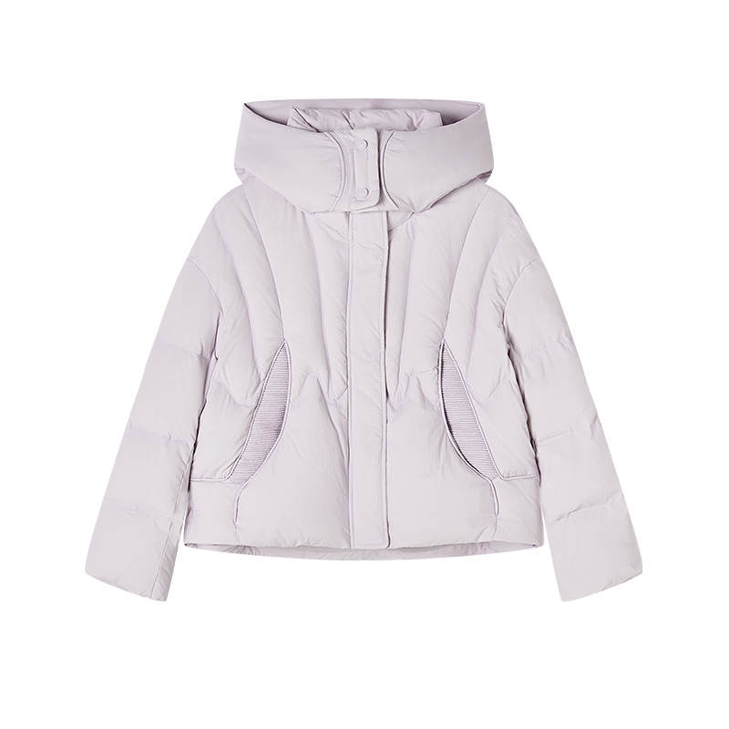 XIANGYING Down Jackets Women's Purple Thickened Puffer Jacket