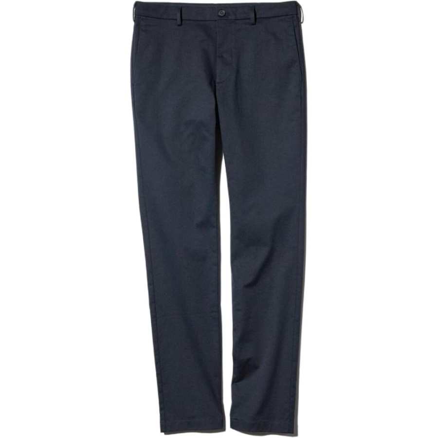 UNIQLO Casual Pants Men's Navy Blue Moderate Straight Fit Pants
