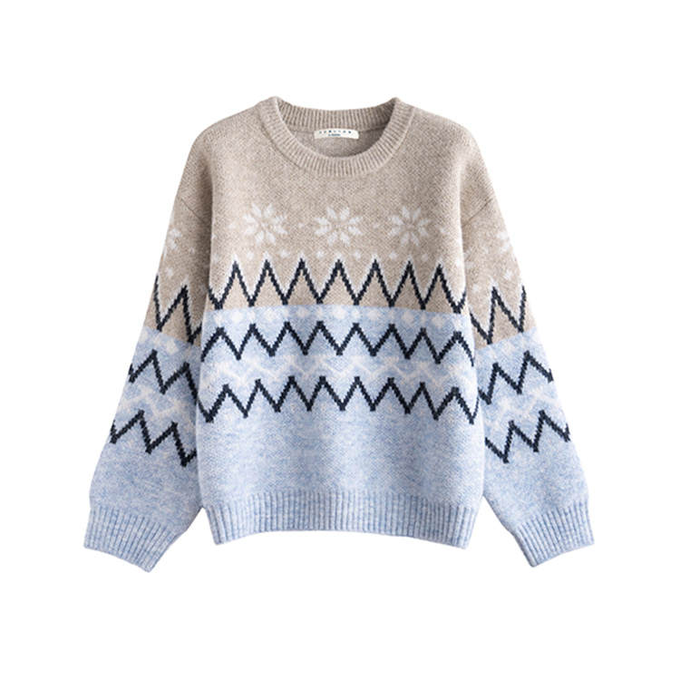 Tonlion Knitwear Women's Beige Apricot Crew Neck Moderate Base Layer