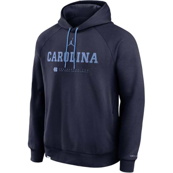 Jordan Jordan North Carolina Courtside Basketball Practice Men's Jordan Brand Dri-FIT Pullover Hoodie