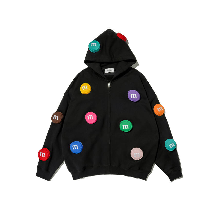 SQQZ Project Hooded Open Front Sweatshirt Unisex