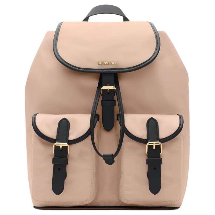 Burberry Burberry Nylon Backpack Women's Rose Beige