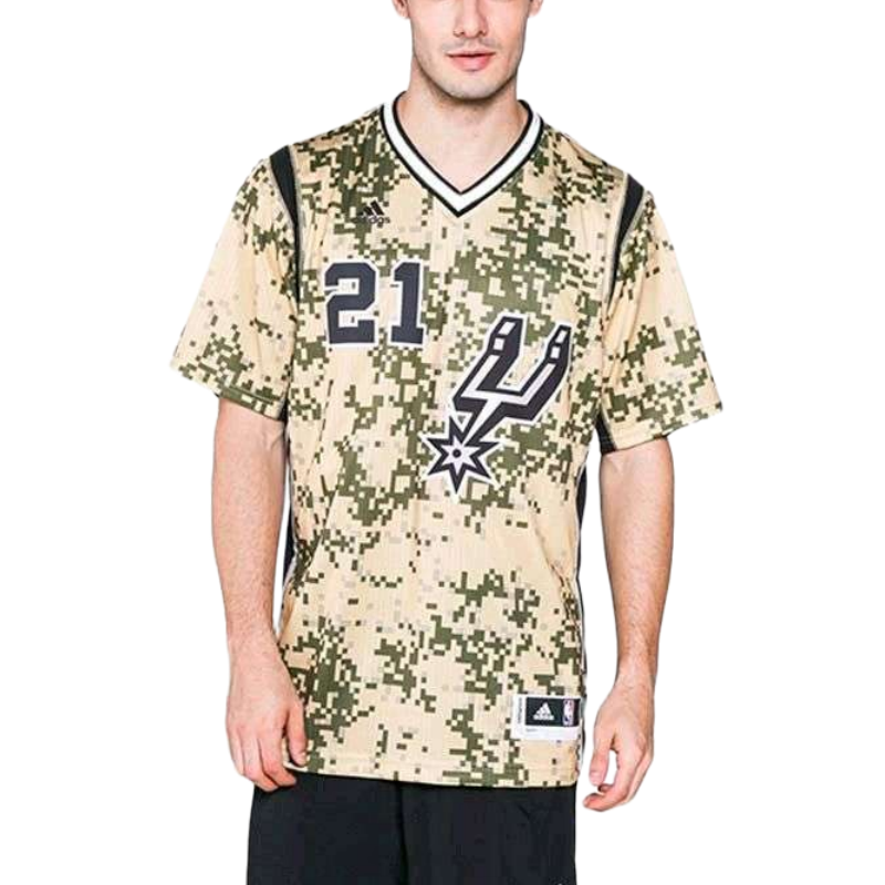 Adidas Adidas Basketball Jerseys Men's Green V Neck Moderate
