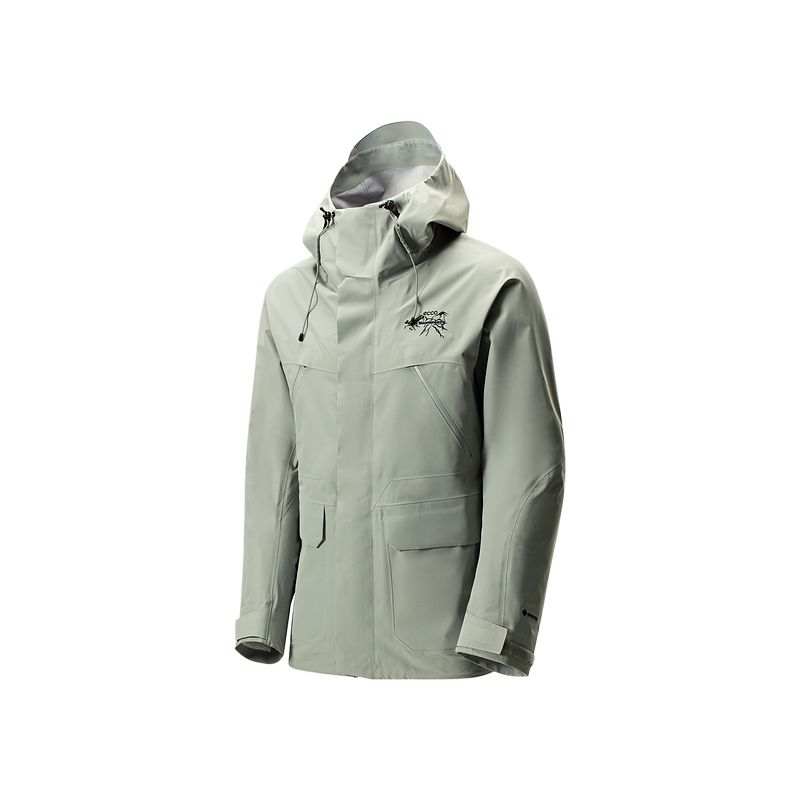 Ecco x BAISHAN,LIANMINGKUAN Waterproof, Windproof, Breathable, And Quick Dry Water Repellent Windbreaker Jacket Men's