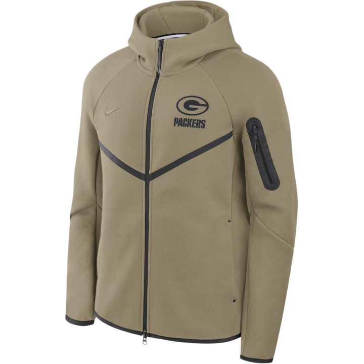 Nike Nike Green Bay Packers Tech Fleece Windrunner Men's Nike Nfl Full-Zip Hooded Jacket