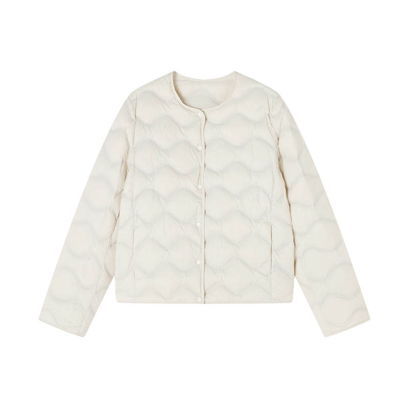 XIANGYING Down Jackets Women's Crew Neck