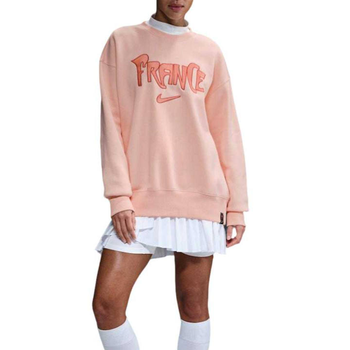 Nike Nike Sweatshirts Women's Washed Coral/Washed Coral/Bleached Coral Crew Neck Moderate