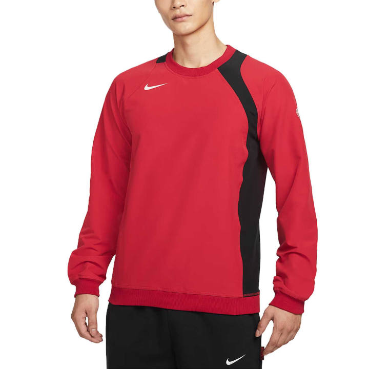 Nike Nike Total 90 Sweatshirts Men's Gym Red/Black/Sail White Crew Neck Moderate Regular