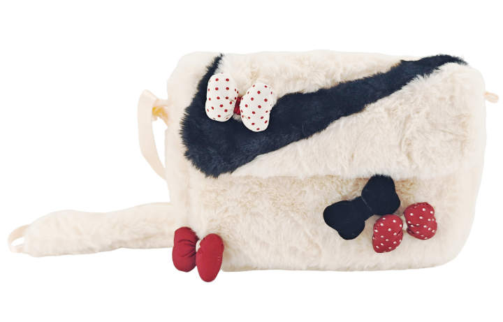 Nike Nike Faux Fur Cute Butterfly Crossbody Bags Regular Unisex Ecru