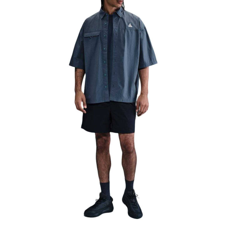 Nike Nike ACG Shirts Men's Thunder Blue/Smolder Blue/Summit White Lapel Moderate