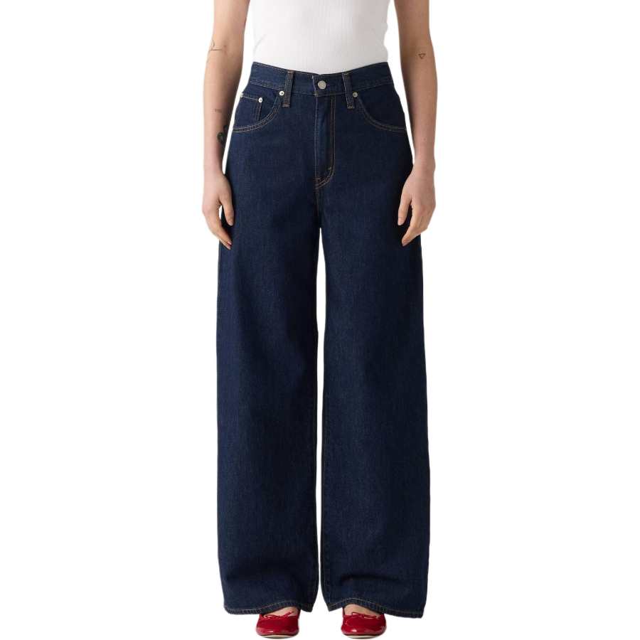 Levis Jeans Women's Dark Blue Moderate Straight Fit Pants