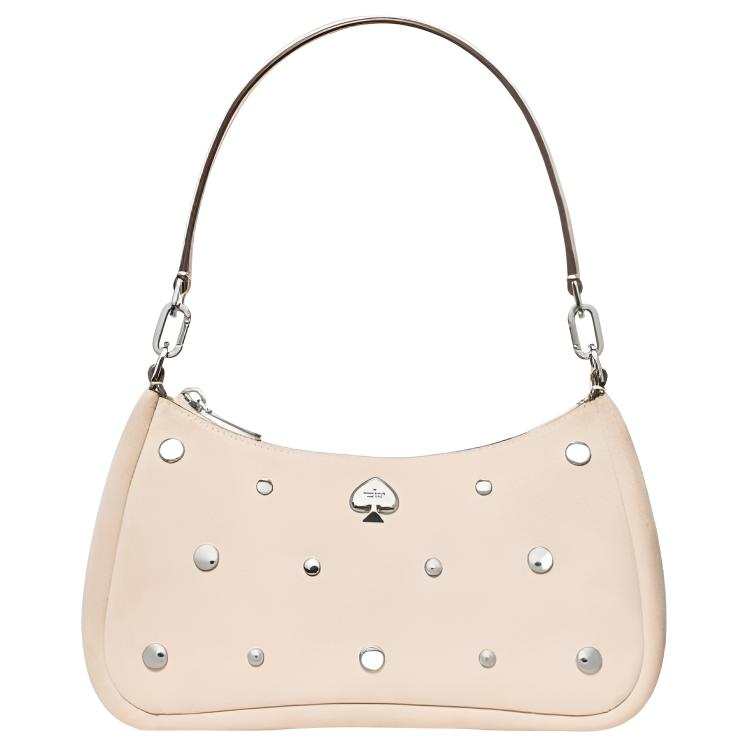 Kate Spade Suede Shoulder Bag Small Women's Ivory