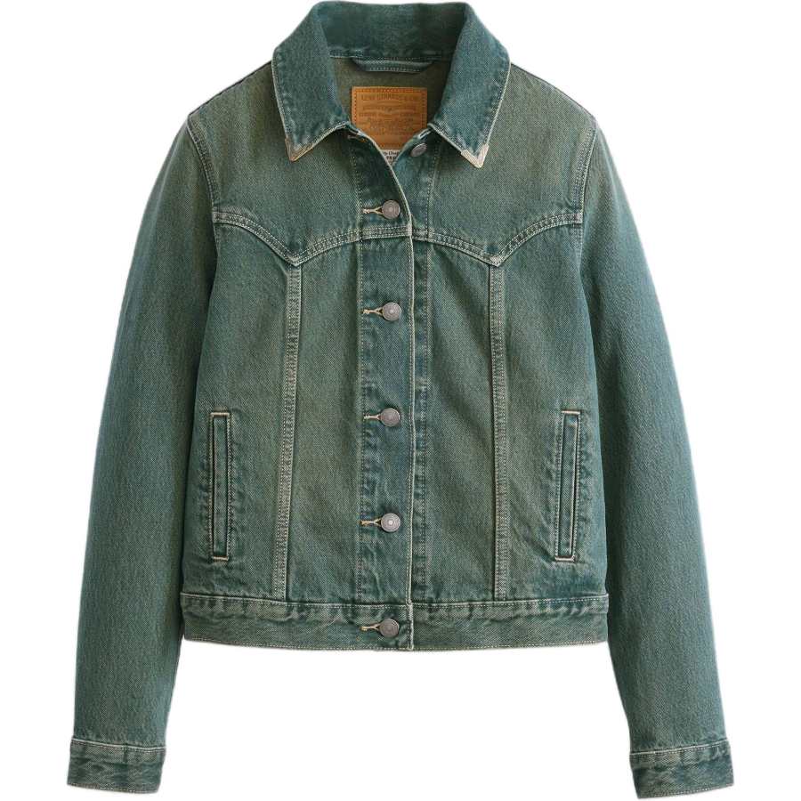 Levis Levis Denim Jackets Women's Blue Lapel Moderate