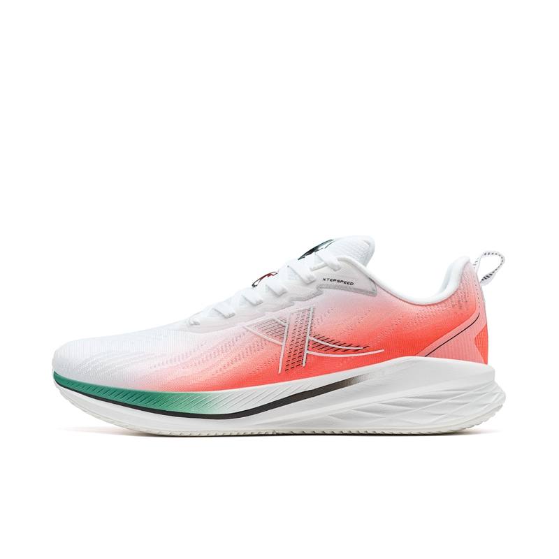 XTEP 5.0LITE Slip Resistant Abrasion Resistant Low top Running Shoes Men's White Pink
