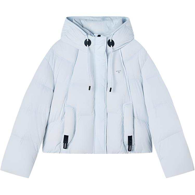 XIANGYING Down Jackets Women's Nautical Blue Thickened Puffer Jacket