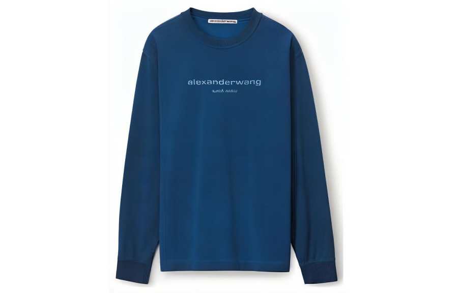 Alexander Wang Alexander Wang glitter-logo cotton sweatshirt