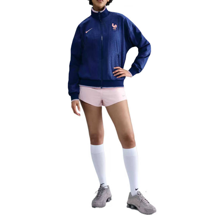 Nike Nike FFF Jackets Women's Blue Cavity/Light Madder Root Stand Collar Moderate Other