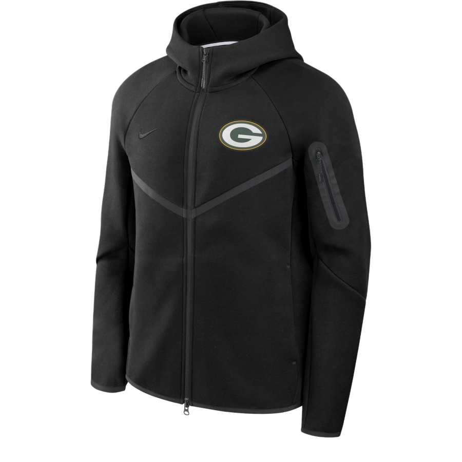 Nike Nike Green Bay Packers Tech Fleece Windrunner Men's Nike Nfl Full-Zip Hooded Jacket
