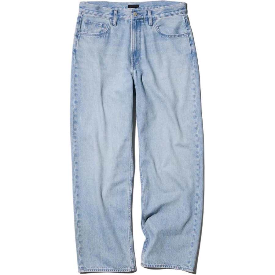 UNIQLO Jeans Unisex Sky Blue Moderate Straight Fit Pants