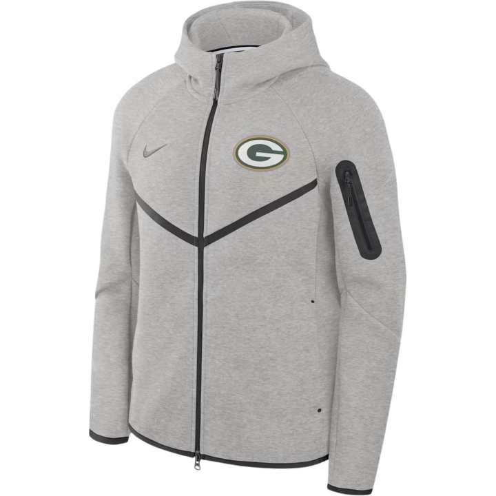 Nike Nike Green Bay Packers Tech Fleece Windrunner Men's Nike Nfl Full-Zip Hooded Jacket