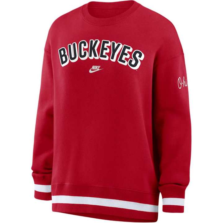 Nike Nike Ohio State Legacy Phoenix Women's Nike College Oversized Pullover Crew