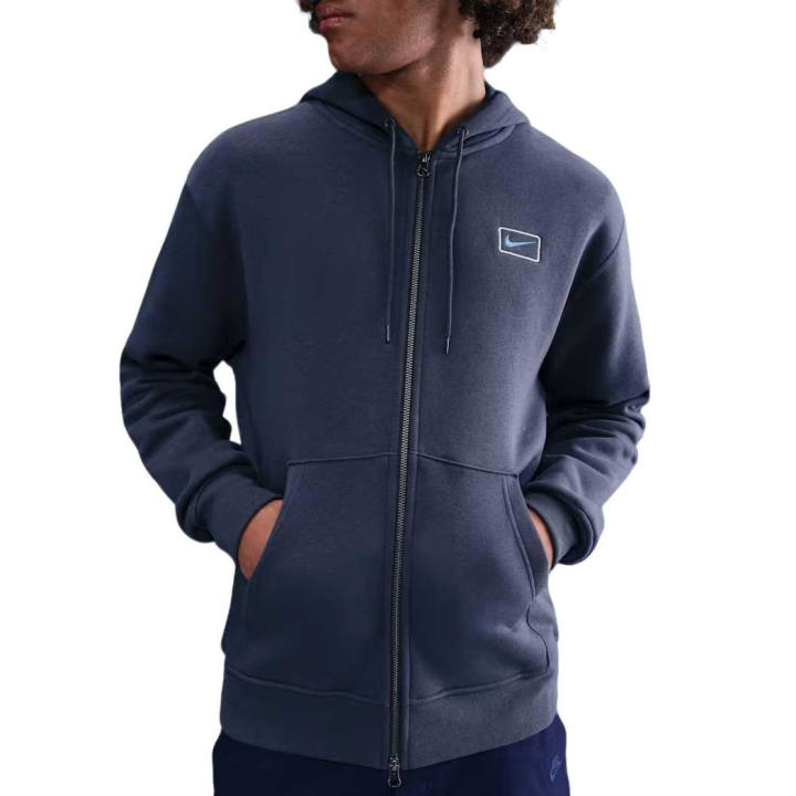 Nike Nike Sweatshirts Men's Thunder Blue Hooded Moderate Cardigan