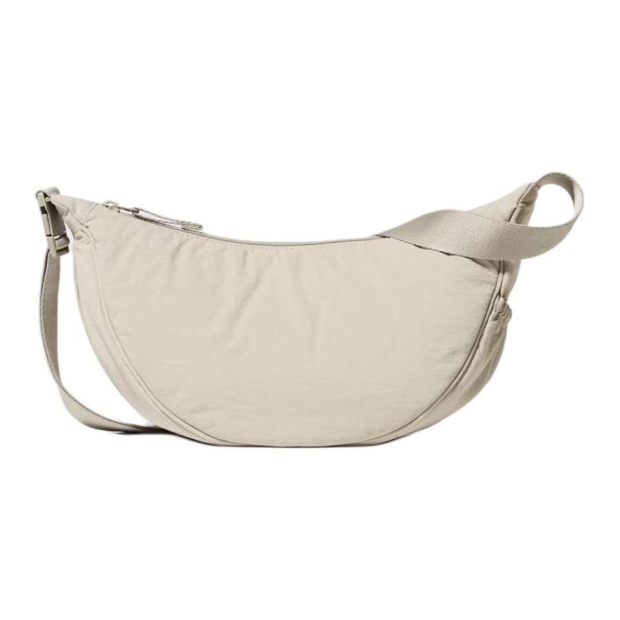 UNIQLO Nylon Crossbody Bag, Shoulder Bag Mini Unisex Beige