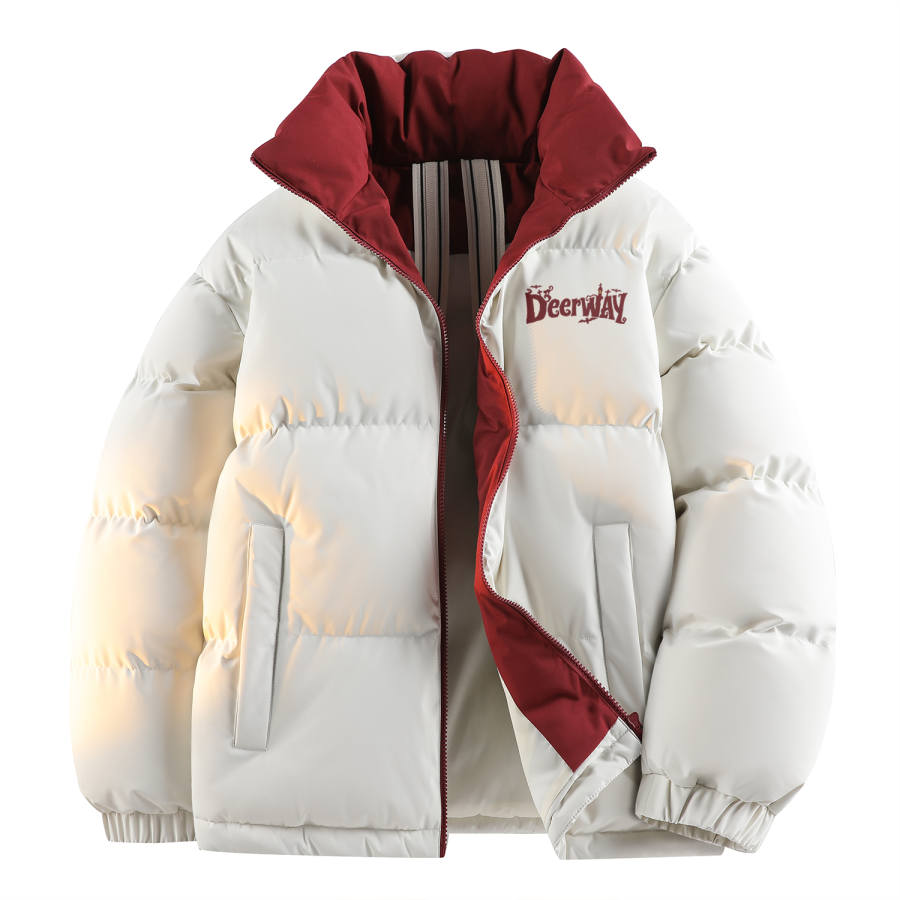 DEERWAY DEERWAY Puffer Jackets Unisex Stand Collar Thickened Padded Puffer Jacket
