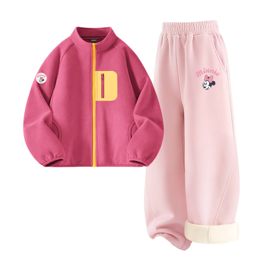 Disney Kids Casual Sportswear Stand Collar Moderate