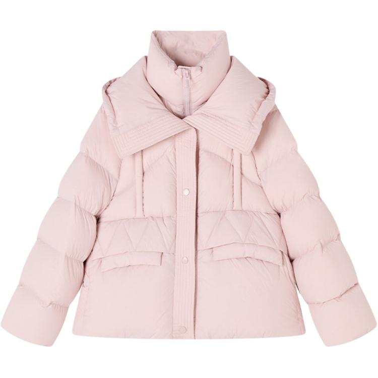 XIANGYING Down Jackets Women's Silver Peony Moderate Puffer Jacket
