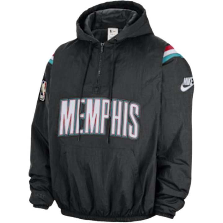 Nike Nike Memphis Grizzlies Hardwood Classics Men's Nike Therma-FIT Nba 1/2-Zip Hoodie