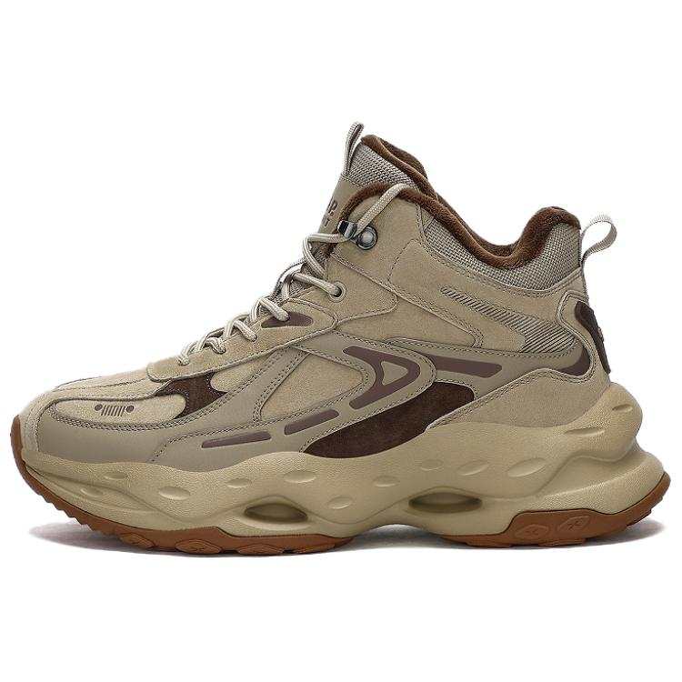JEEP SPIRIT Abrasion Resistant Waterproof Coverage Height Increasing High top Outdoor Shoes Men's Natural Deer