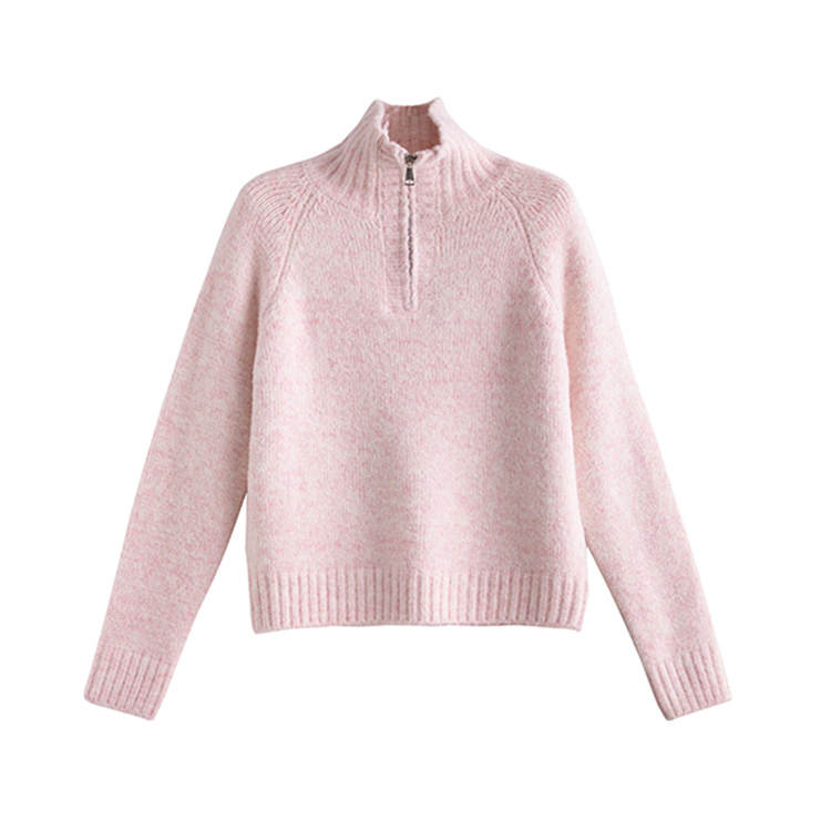 Tonlion Knitwear Women's Pink Lapel Moderate