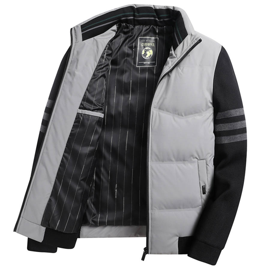 YALU Down Jackets Men's Stand Collar Moderate