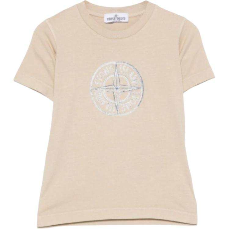 STONE ISLAND Kids T Shirts Crew Neck Moderate