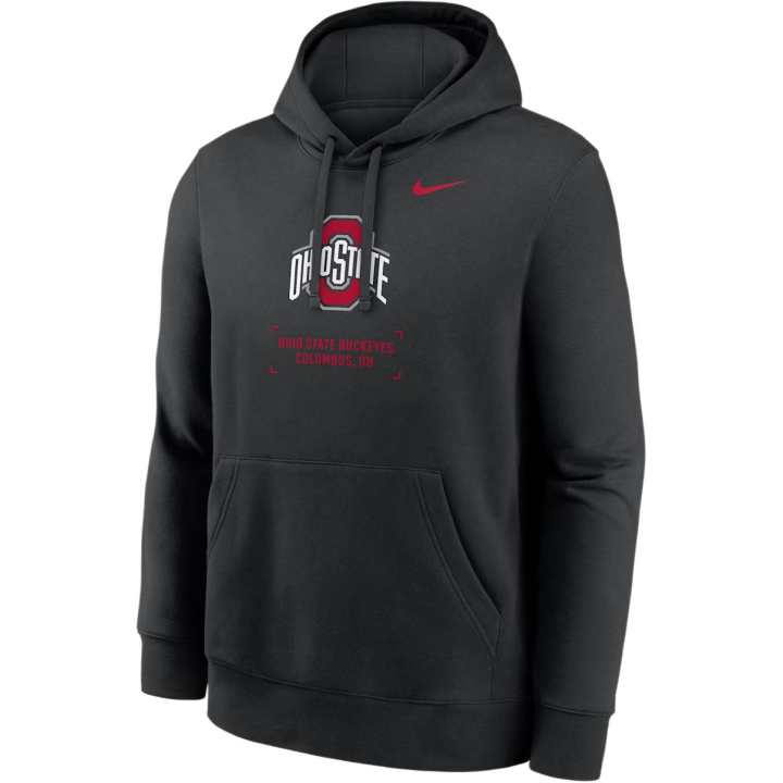 Nike Nike Ohio State Club Basketball 2-Hit Men's Nike College Pullover Hoodie