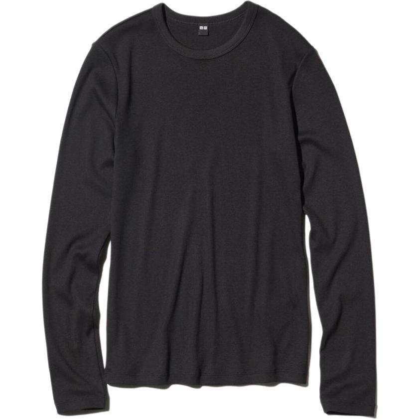 UNIQLO T Shirts Women's Black Crew Neck