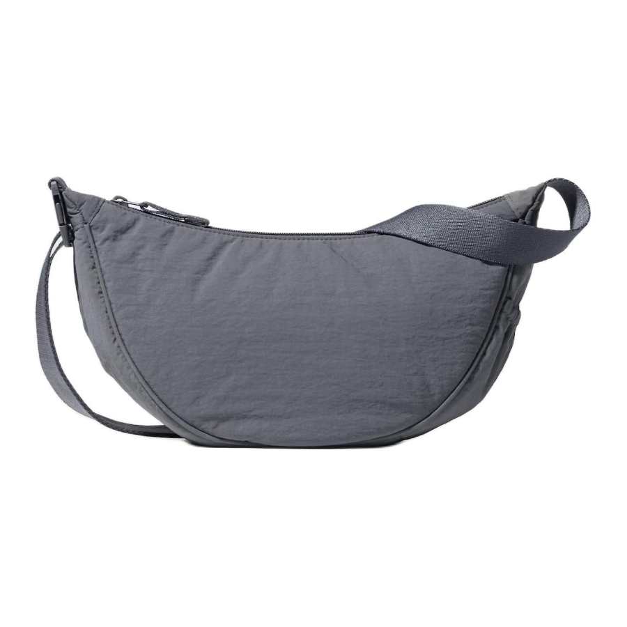 UNIQLO Nylon Crossbody Bag, Shoulder Bag Mini Unisex Dark Gray