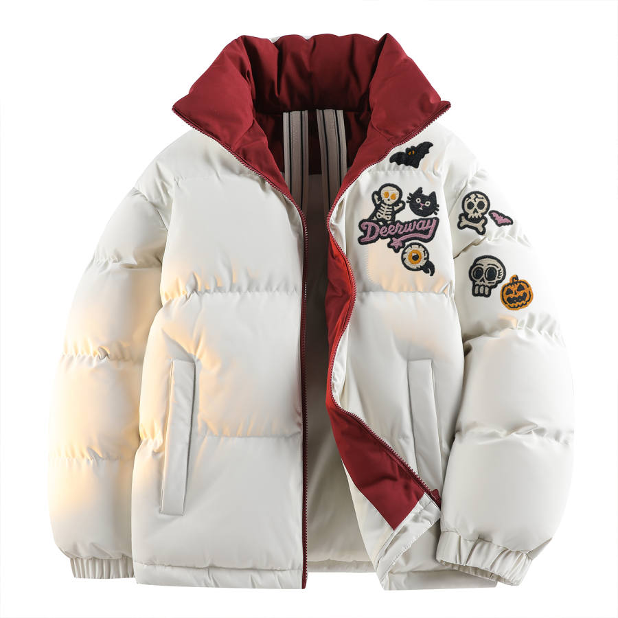 DEERWAY DEERWAY Puffer Jackets Unisex Stand Collar Thickened Padded Puffer Jacket