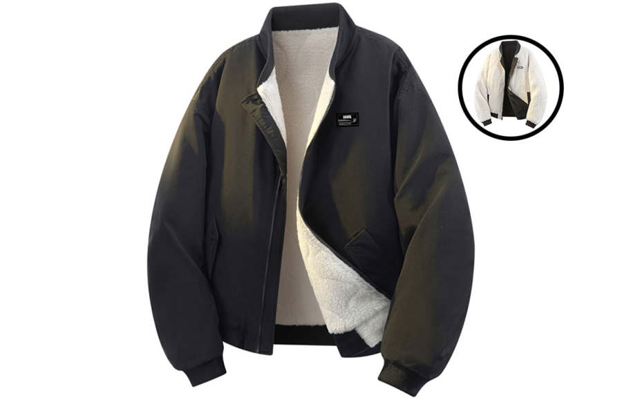 ZIAREL ZIAREL Puffer Jackets Unisex Baseball Collar Thickened