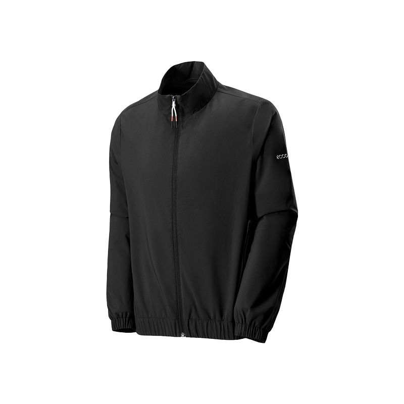 Ecco Ecco Golf Clothing Men's Black Stand Collar Moderate