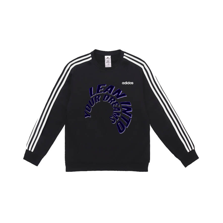 Adidas Adidas Sweatshirts Men's Black Crew Neck Moderate