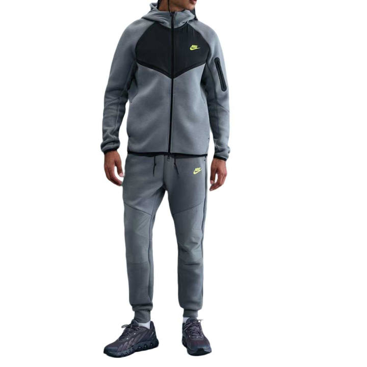 Nike Nike Jackets Men's Cool Gray/Dark Smoke Gray/Volt Hooded Moderate Other